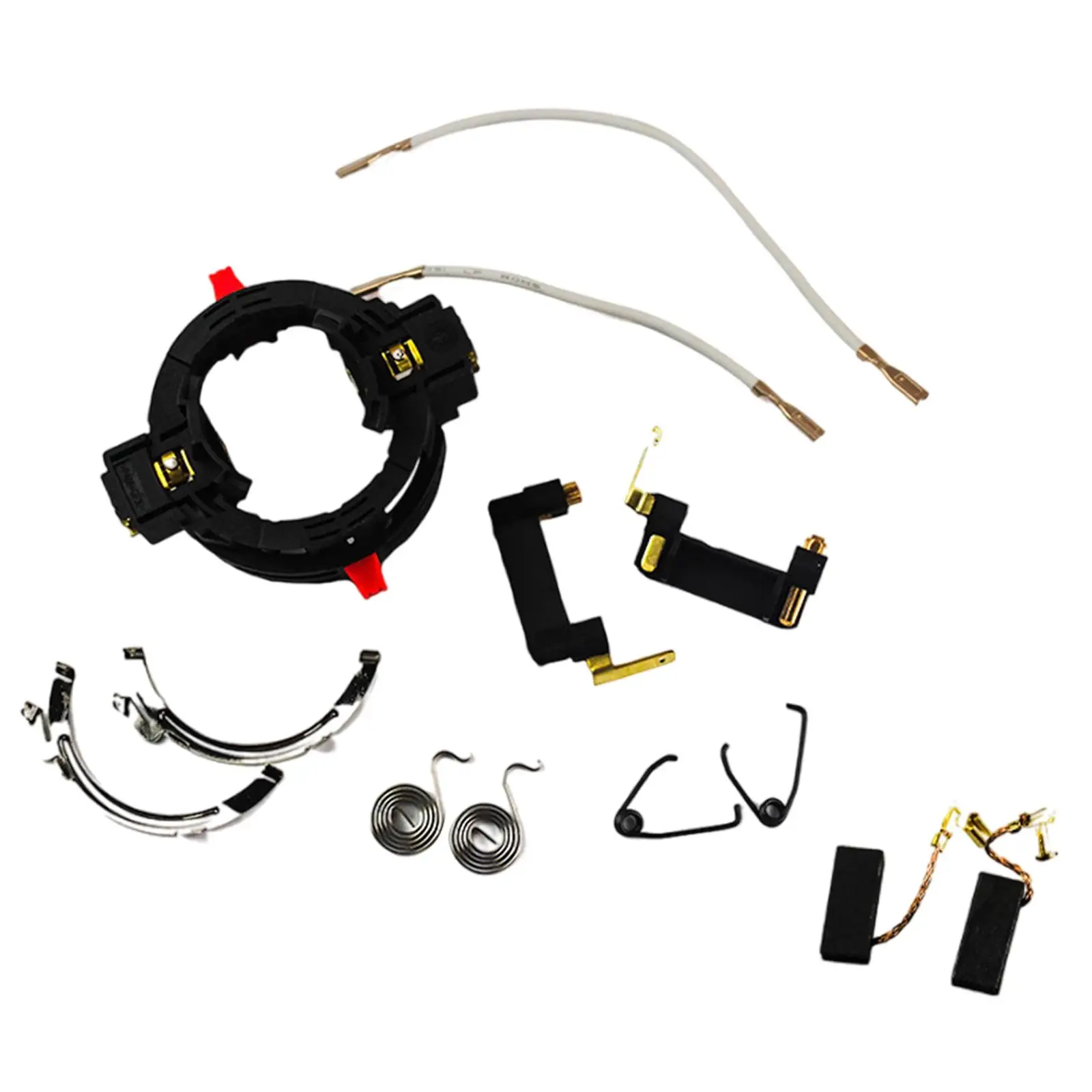 Set portaspazzole in carbone Pezzo di ricambio Utensile elettrico Installa facilmente Robusto trapano elettrico Sostituzione per Gbh2-26RE Gbh2-26dre Gbh2-26