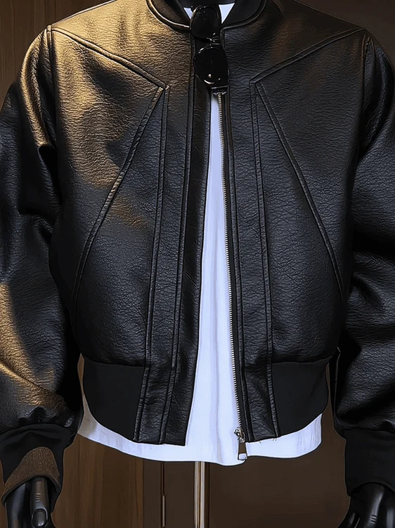 

Мужская куртка свободного кроя с бейсбольным воротником American Sle, ветрозащитное пальто из полиэфирного волокна без утюга, длина на молнии