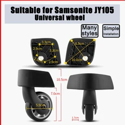 Adequado para samsonite jy105 trole caso roda resistente ao desgaste acessórios de bagagem substituição reparação rolo mala polia