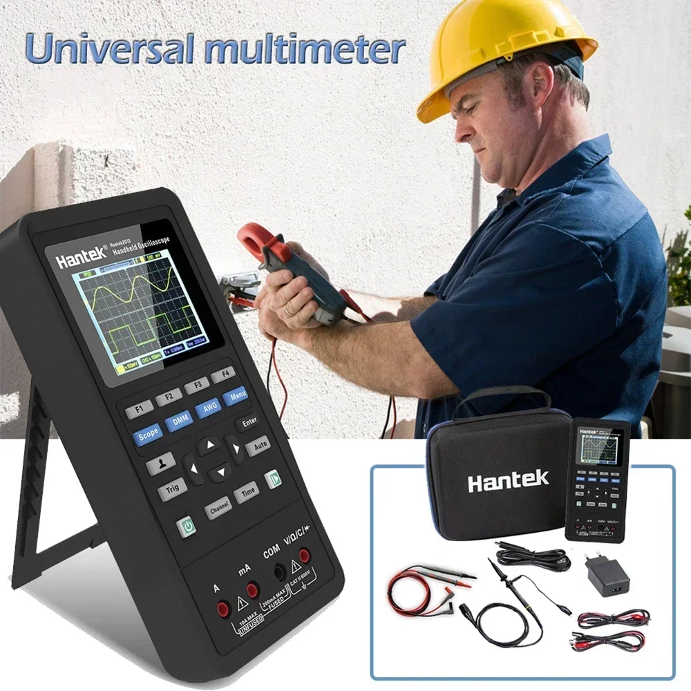 Digital Oscilloscope Waveform Generator Multimeter 2C42 2C72 2D42 2D72 Hantek 3in1 Portable USB 2 Channels 40MHZ 70MHZ Test Tool