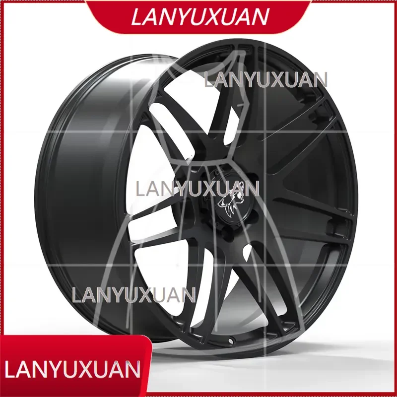 20 21 22 Inch 6x135 6x139.7 Forged Wheels Custom 22x10 Matte Black Split Multi Spoke for F150 Monoblock Truck Wheels