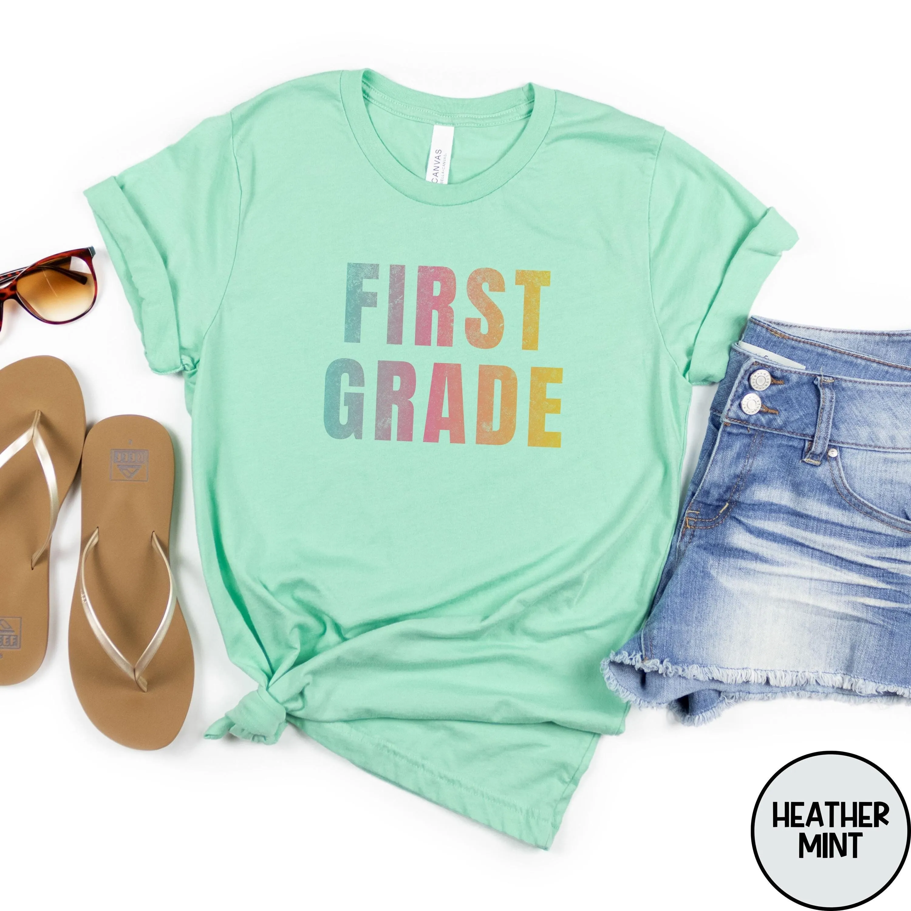 

Футболка для учителя 1-го класса, одежда для команды первой обратно в школу, одежда