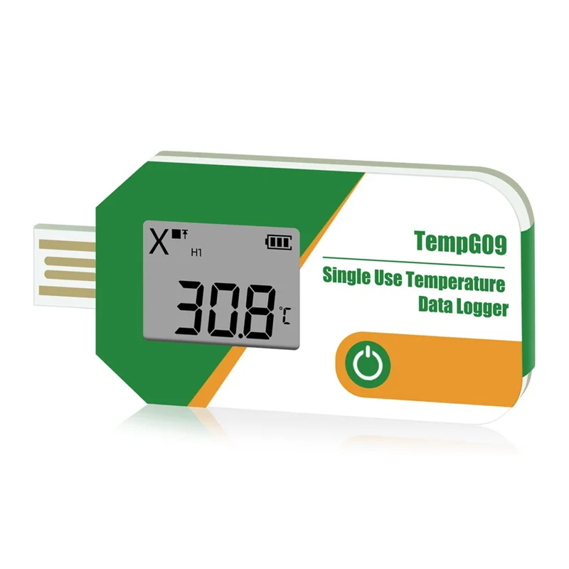 Digital Display USB Temperature Data Logger 32000 Point Capacity Disposable Temperature Recorder PDF Report Recorder