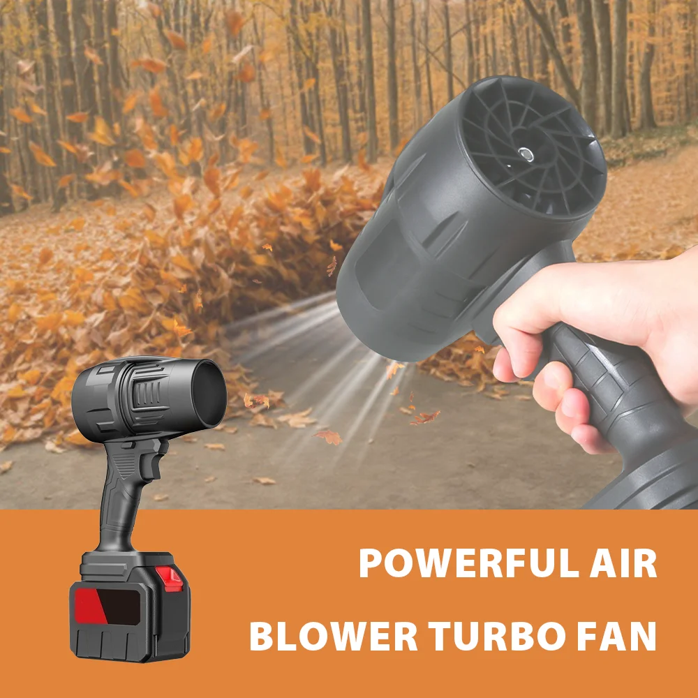 

Мощный турбовентилятор мощностью 1000 Вт с тягой 450 г для очистки опавших листьев, снега и песка для батареи Makita 18 В