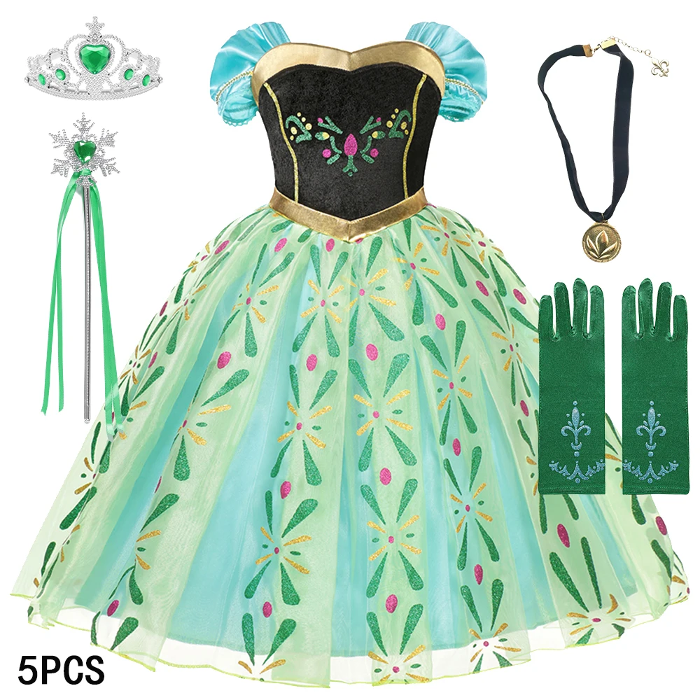 Vestido de princesa feminino congelado, Elsa Vestidos, Cosplay, Fantasia, Halloween, Carnaval, Birthday Party, Roupas infantis, 2024