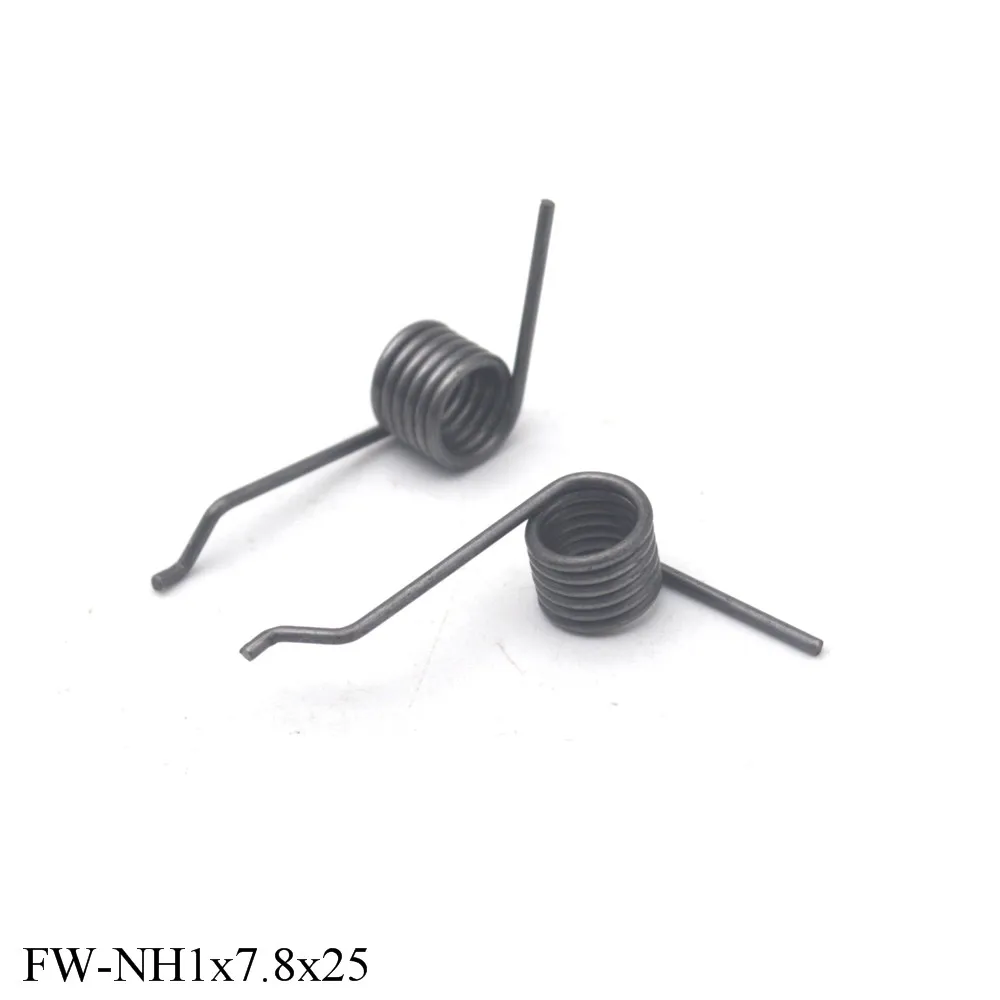 4PCS FINEWE Carbon Steel Torsion Spring Wire Diameter 1mm Spring For Carbon Brush Accessory
