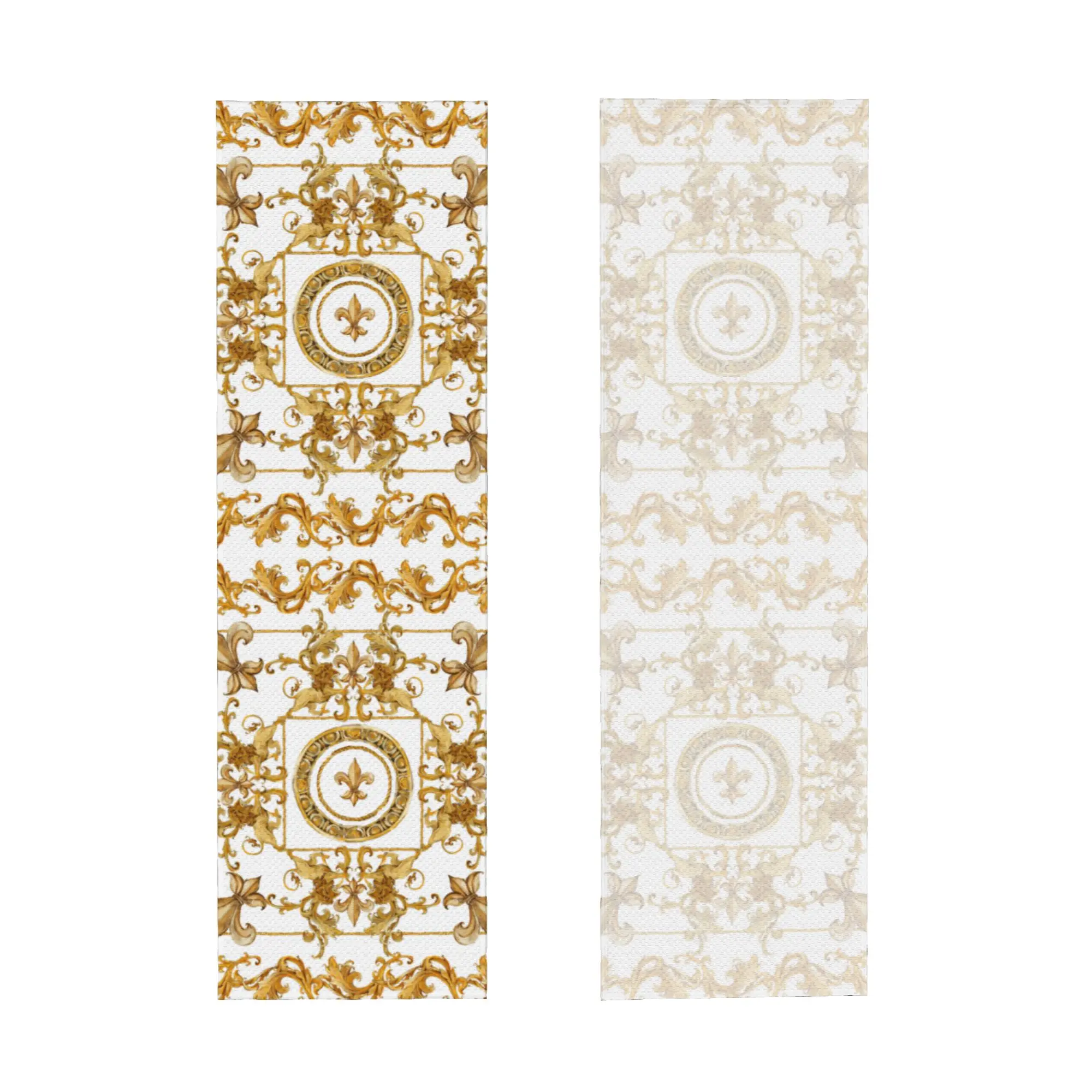 Golden Lion And Damask Ornament Towel Quick Dry Baroque Super Soft  Fitness and Outdoor Activities Towels