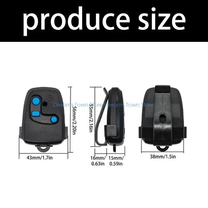 Transmisor remoto garaje con código variable HX6A, 433 MHz, batería 3 botones incluida