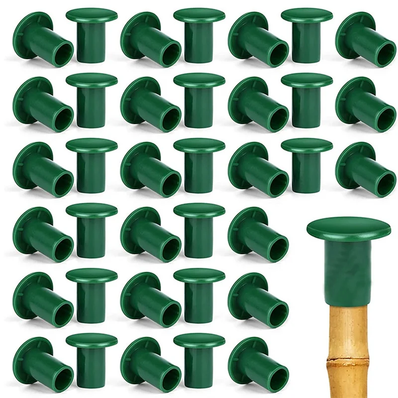 

RMWIN-Garden Cane Caps Bamboo Stick Eye Protector End Caps For Garden Farm Plant Support Stick
