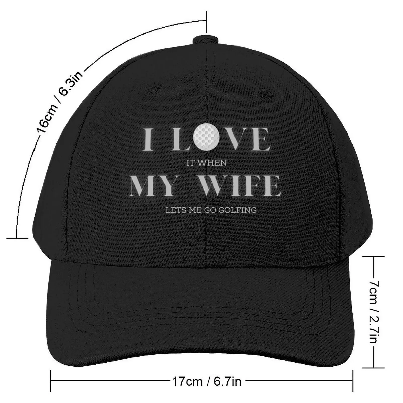 I Love My Wife Baseball Cap Luxury Brand Wild Ball Hat birthday For Man Women's