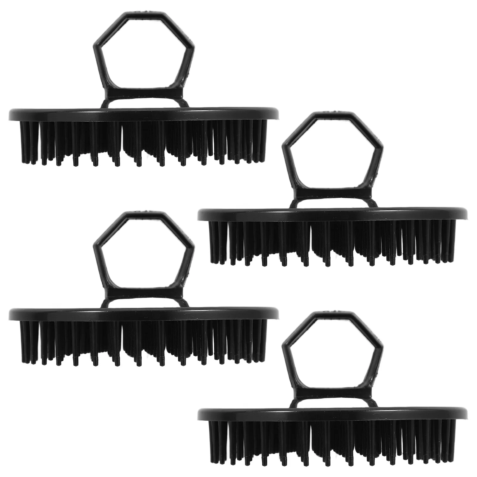 

4Pcs Hair Scalp Brush Shampoo Massager Portable Deep Clean Scalp Scrubber Dead Skin Removal Shower Hair Brush Scrubber
