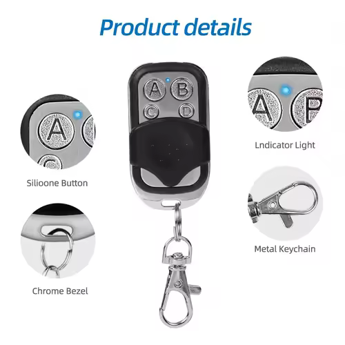 433MHZ Remote Control 4 Button Remote Controller Duplicator Universal Garage Door Opener Clone Rolling Code for Gate Garage Door - Image 6