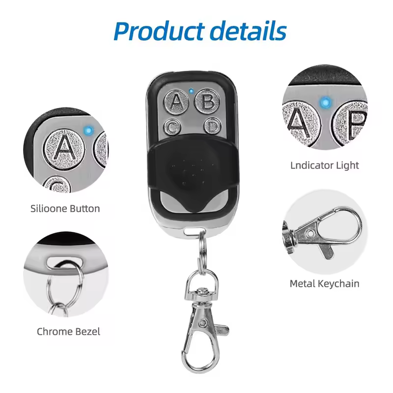 433MHZ Remote Control 4 Button Remote Controller Duplicator Universal Garage Door Opener Clone Rolling Code for Gate Garage Door - Image 6