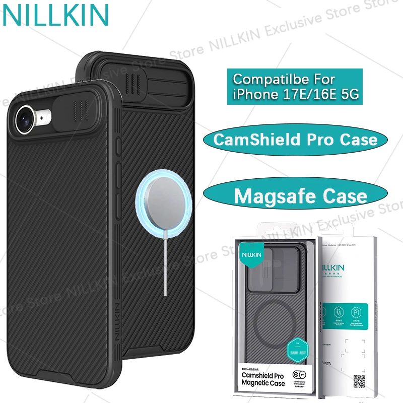 

For iPhone 17E 16E CamShield Pro Magnetic Case Lens sliding window cover anti drop airbag phone case Magsafe protective cover