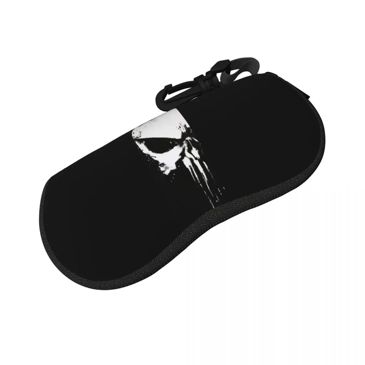 

Heavy Metal Skeleton Skull Punishers Shell Glasses Case Portable Sunglasses Box Women Men Soft Eyeglass Bag Pouch