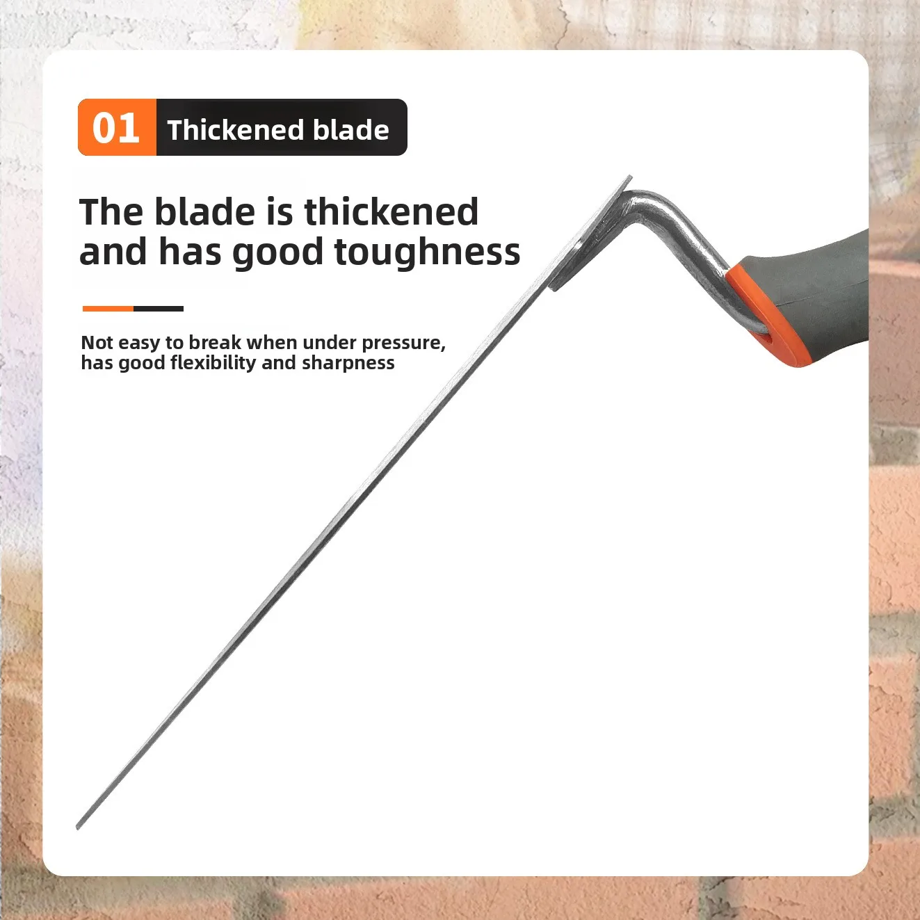 High Hardness Manganese Steel Masonry Trowel Heavy Duty Mortar Scraper Tile Installation Wall Plastering Bricklaying Hand Tool