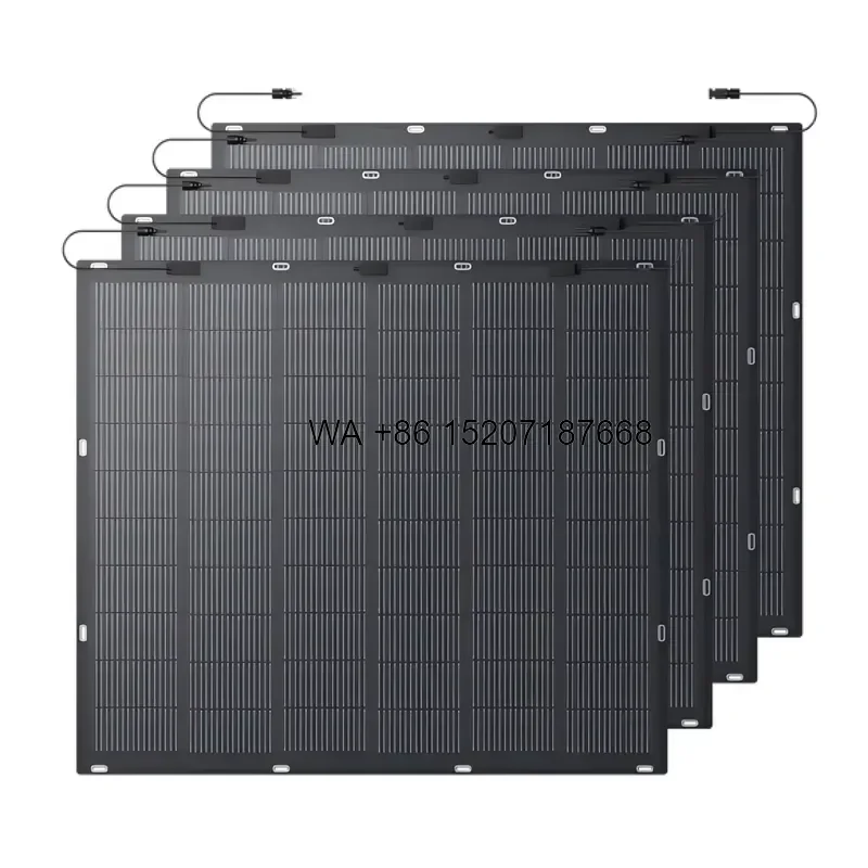 Wmwmnu 200W Flexible Solar Panel 1350x880x3mm Half Cell Monocrystalline 4.7kg IP68 Bendable for RV Camper Off Grid