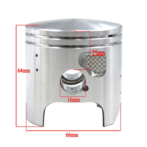 Imagen 2 del producto Road Passion-Kit de pistón y anillos para motor de motocicleta, pieza STD + 25 + 50 + 100 66mm ~ 67mm para Kawasaki KDX200 1989-2006 KDX 200