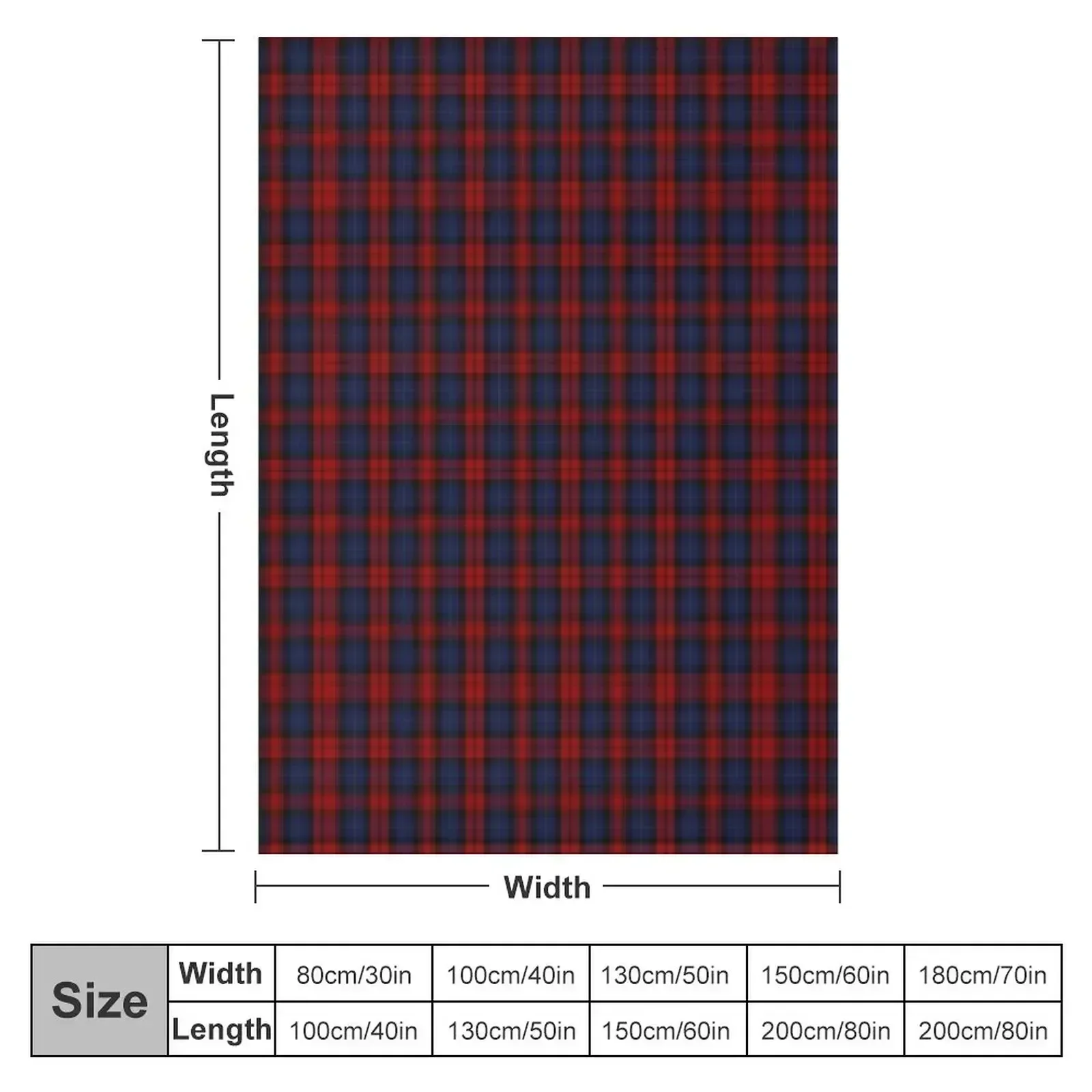 Maclachlan Clan Tartan Throw Blanket Blankets For Bed Blankets For Baby christmas gifts Blankets