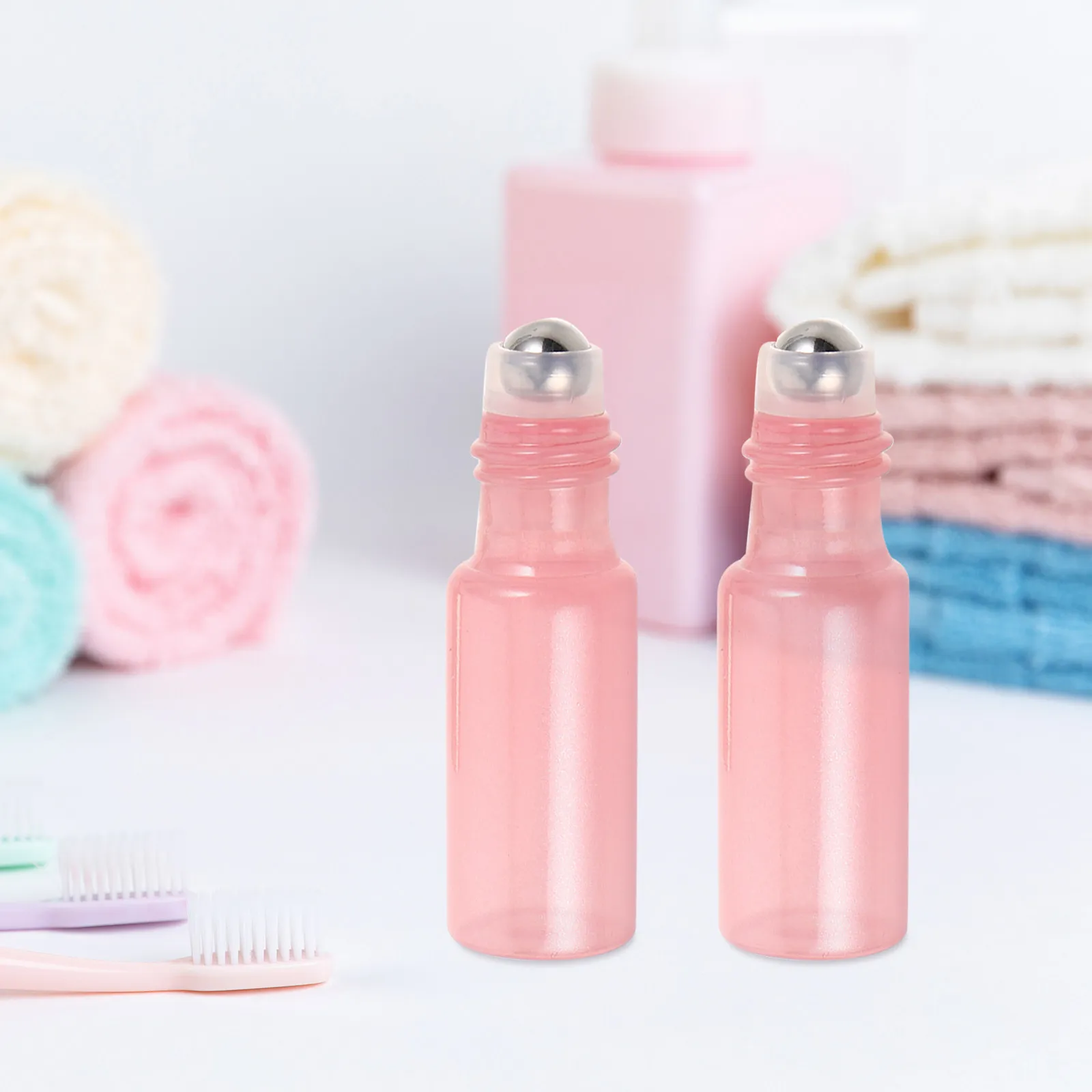

10Pcs Refillable Glass Roller Bottles Pearl Glass Essential Oil Leakproof Mini Perfume Roll on Bottles Travel Travel Oil Bottle