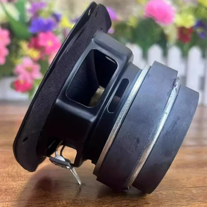 SOTAMIA 1 Buah Speaker Jangkauan Penuh 3 Inci 4 Ohm 15W Pengeras Suara Audio Stroke Panjang Tepi Karet Kerucut Kertas Magnetik Ganda untuk LG