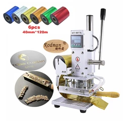 5*7/8*10/10*13 Hot Foil Stamping Machine Bronzing Machine Bracket With Hot Stamping Foil Gilded Paper HS Foil 110V 220V Optional