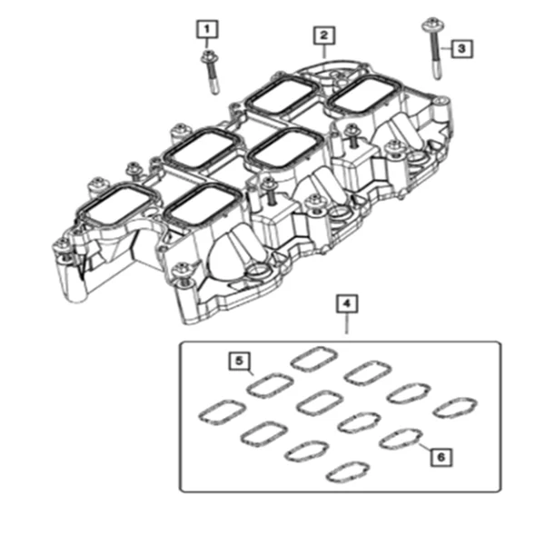 Intake Manifold Gasket Set Plenum Gasket Set For Chrysler Dodge Jeep GRAND Ram 1500 5184562AC 5184331AC MS97204 Car Accessories