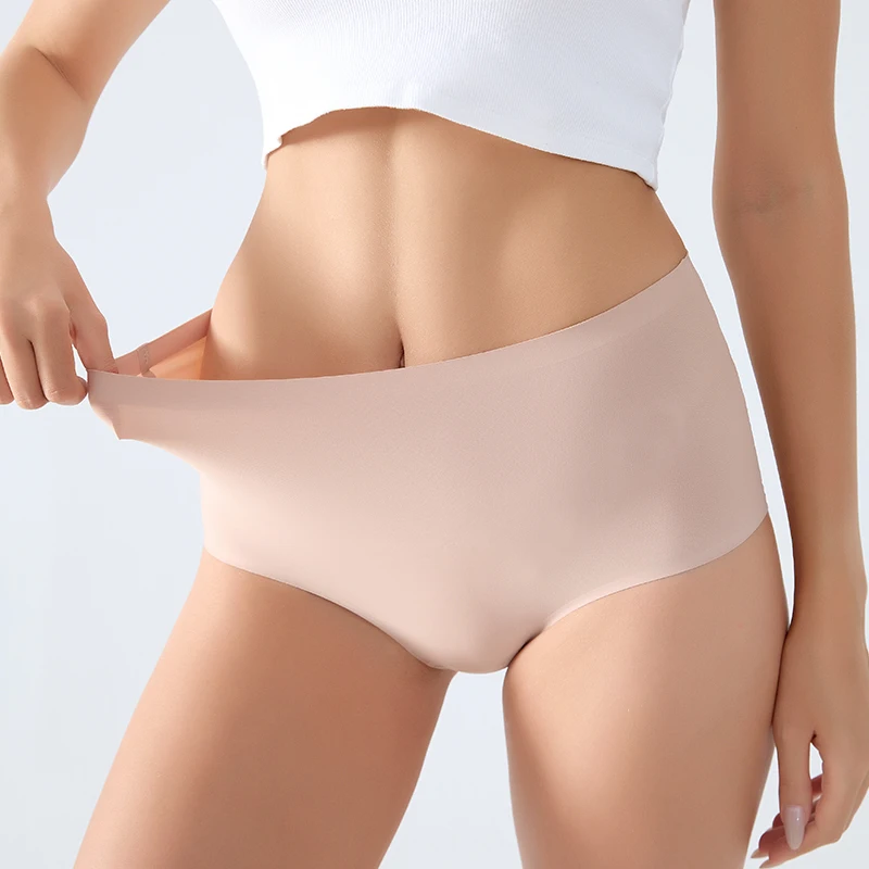 FINETOO 3Pcs Women's Panties Seamless Underwear Invisibles Briefs High Waist Full Coverage Breathable Moisture Wicking Underpant - Image 3
