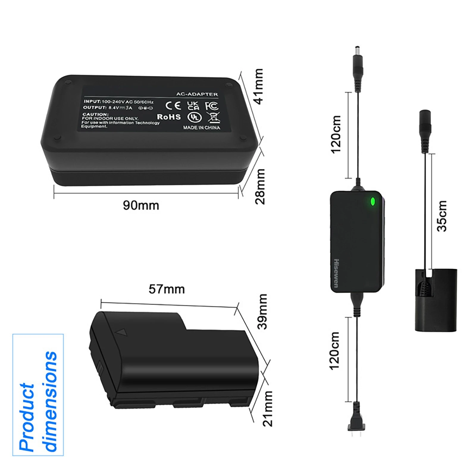 ACK-E6 Zasilacz sieciowy DR-E6 Łącznik DC LP-E6 LP-E6N Akumulator atrapa do Canon EOS R R5 R6 R7,80D 70D 60D 90D, 5D Mark II