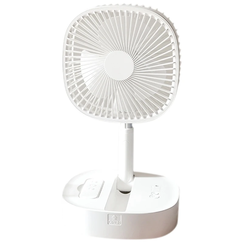 Battery Operated Desk Fan 7200Mah Portable Oscillating Fan Telescopic Floor Fan Remote Control Fan For Home Outdoor