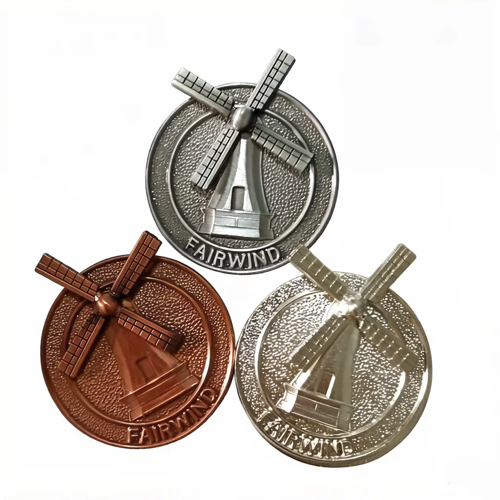 DIY Metal Badge Sticker Decoration Parts Accessories Dutch Windmills For ZP Zorro Lighters