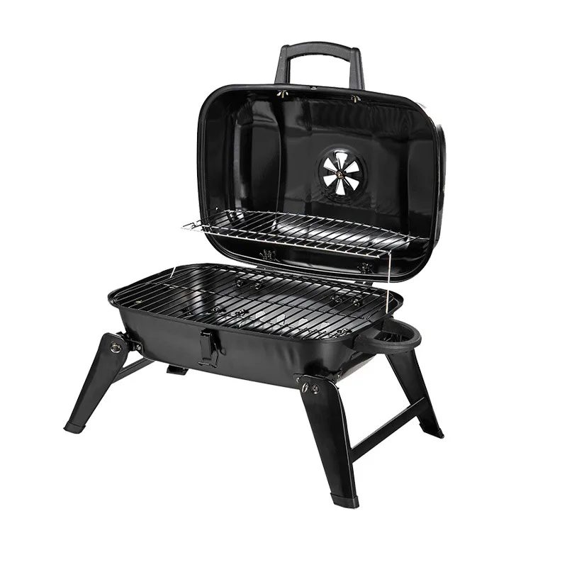 

Portable Iron & Stainless Steel Charcoal Grill for Camping Picnic Household Use Outdoor Rack with 3.7kg Fire Stove