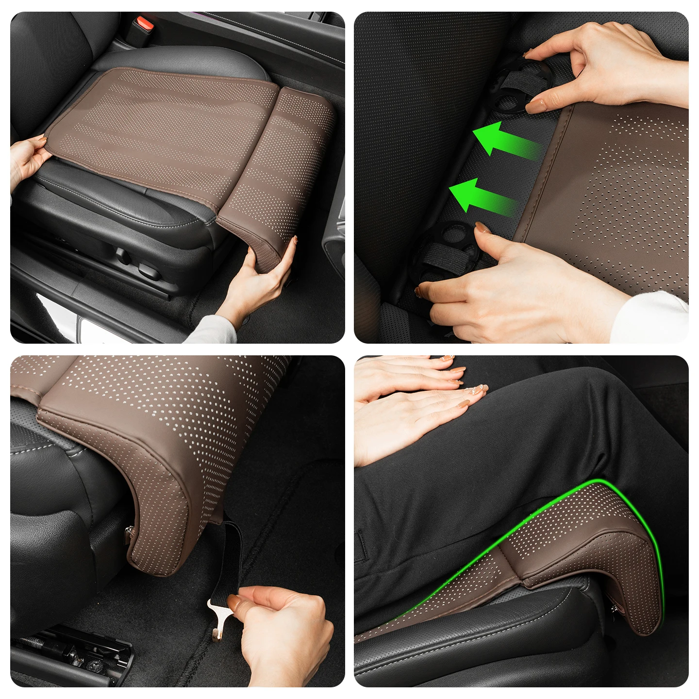 For Peugeot 3008 5008 206 207 208 301 306 307 308 T9 408 508 607 4008 406 407 2008 SW CC GT Car Seat Leg Support Cushion Pad - view 6