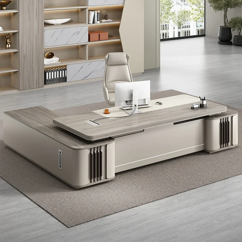 

Executive Desk Set Accessories Luxury With Chair Home Office Writing Desk Modern Cheap Office Desks Accessory Tables Furniture