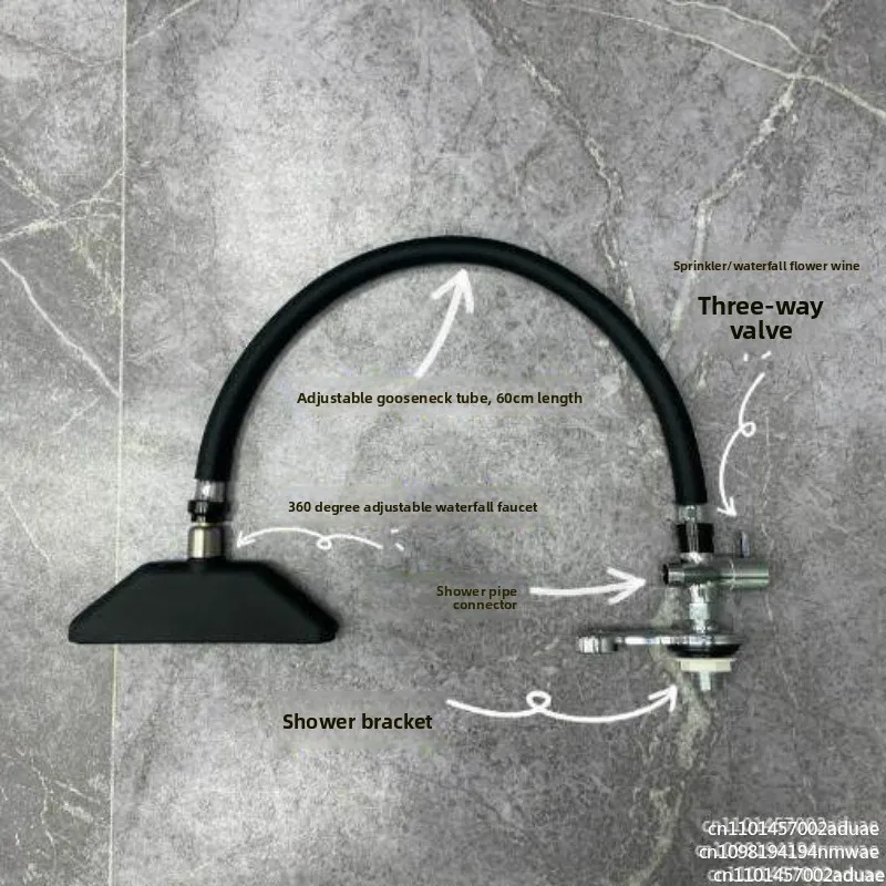 Carbonated Spring Head Treatment Hair Care, Waterfall Faucet Shower, Traditional Chinese Medicine Water Circulation