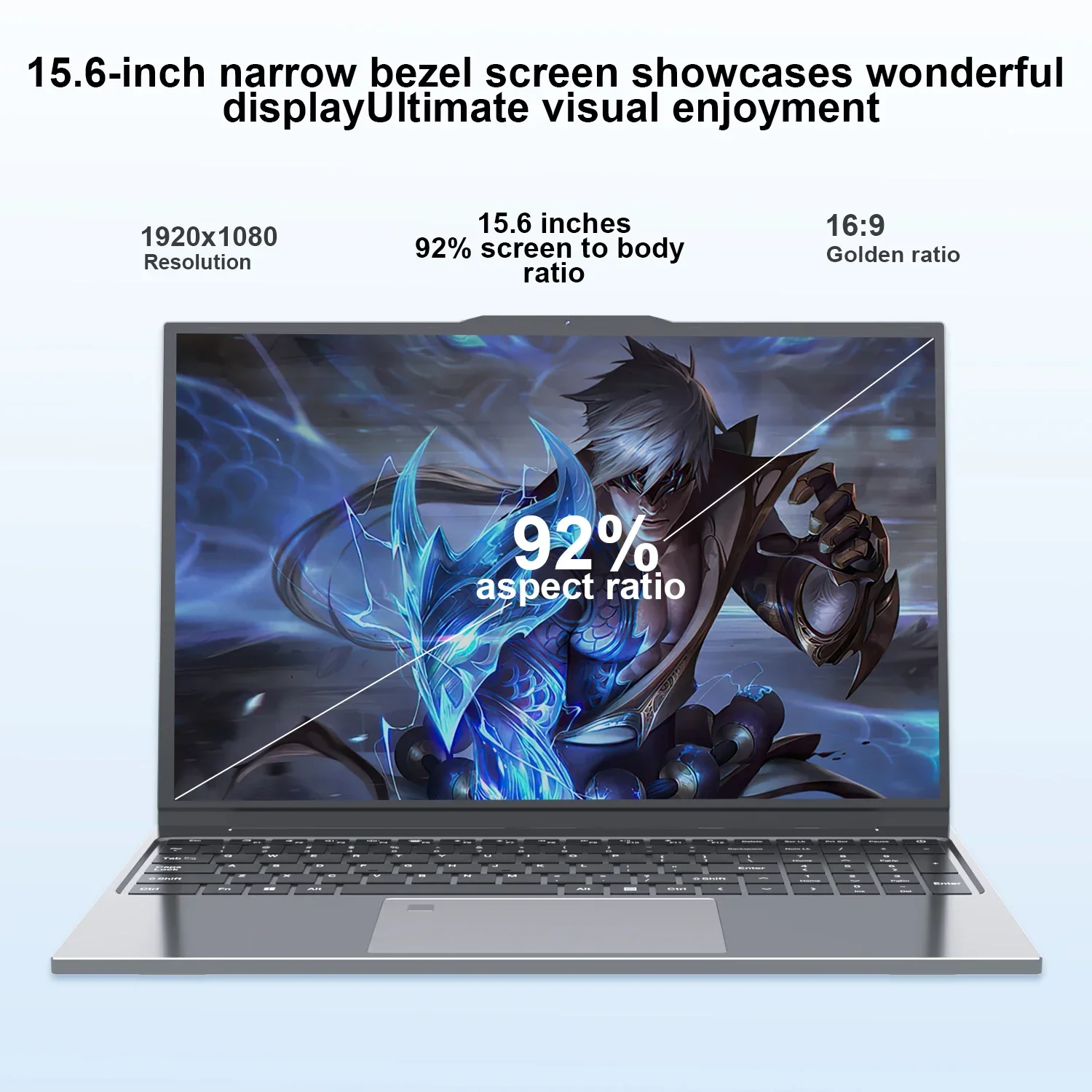 لينو 15.6 بوصة كمبيوتر محمول محمول Intel Core i7-6500U 32GB RAM 2TB SSD Windows 11 ألعاب الكمبيوتر المحمول 1080P عرض مكتب دراسة الكمبيوتر #4
