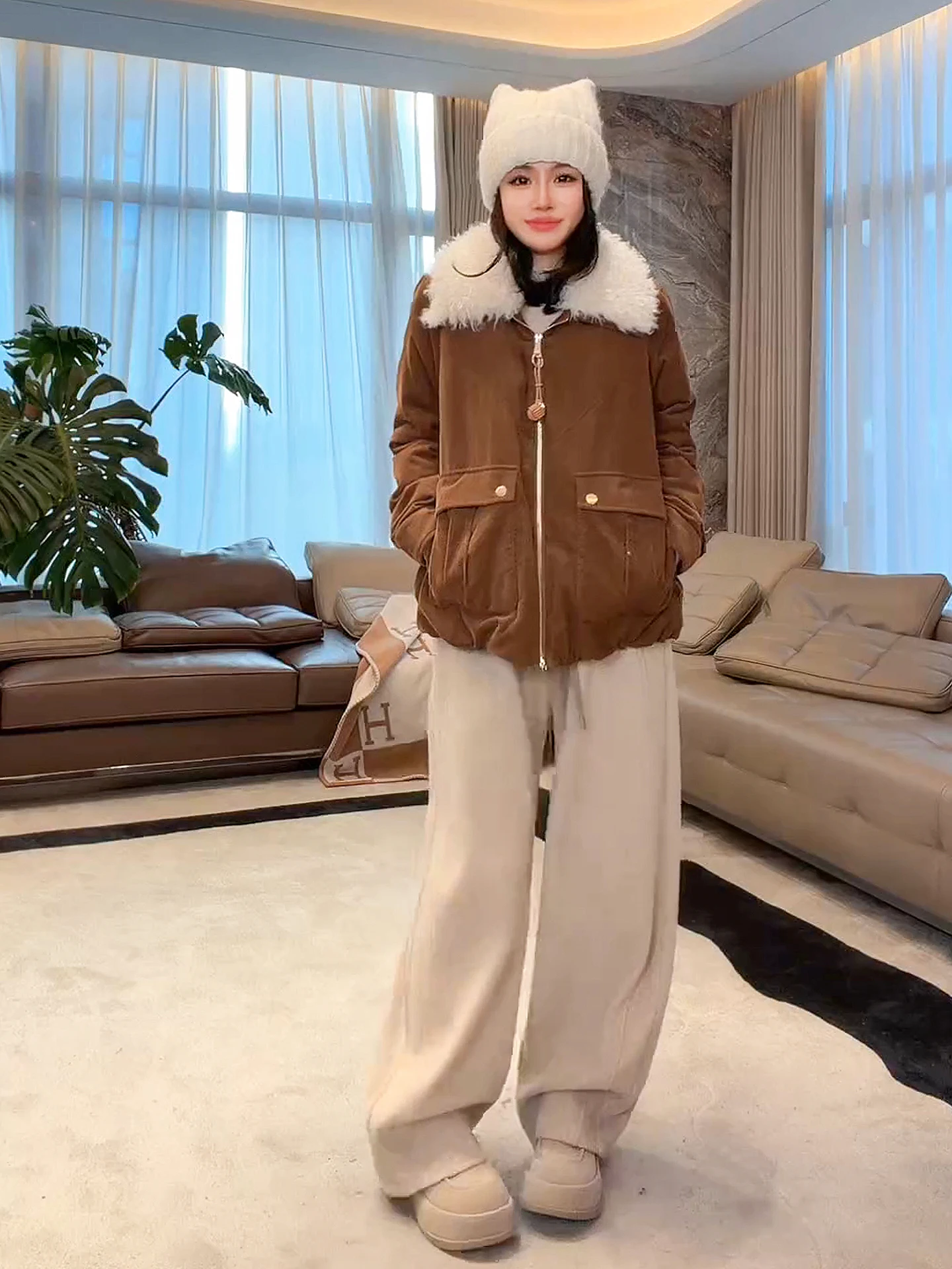 

Пальто ME Homeyang Hungarian Tirsu 95 из гусиного пуха с воротником из овечьей шерсти, прочной молнией, утепленное, с длинными рукавами