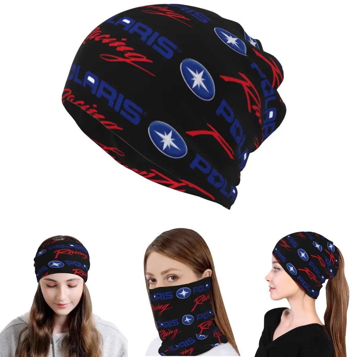 

Polaris Logo Bandana Neck Gaiter Mask Scarf Warm Cycling Scarf Beanies Hat Unisex Adult Winter