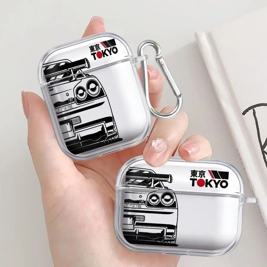 J-D-M Dream Cars Clear Earphone Cases Cover Case For Airpods 4 Pro 3 Pro3 2 1 Pro2 view 4