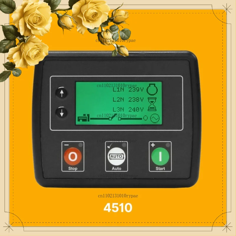 The DSE4520MKII controller's generator mains failure automatic startup control module displays DSE4510