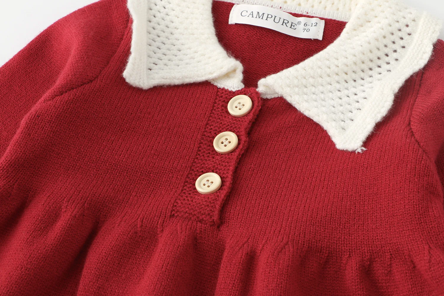 2026 New Girls Knit Sweater Dress Autumn Spring Unique Pretty Baby Toddler First Birthday Party Gowns Warm Cozy Cute Lovely 1-4T