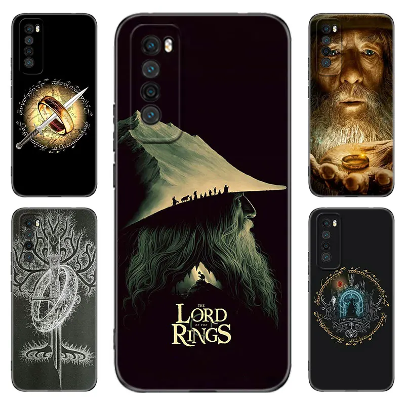 The L-Lord of the R-Rings Black Phone Case For Huawei Nova 5 7 10 Pro 6 9 SE Y70 Plus 4 5i 7i 8i Honor Y5P Y6P Y6S Y7A Y7P Y8P