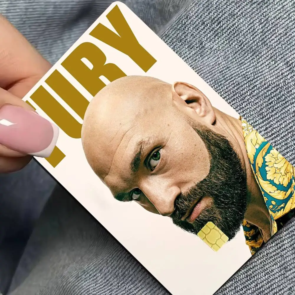 Boxing T-Tyson Fury 4pcs 1Set Film Skin for Debit Credit Bank Visa Card Decal Cover