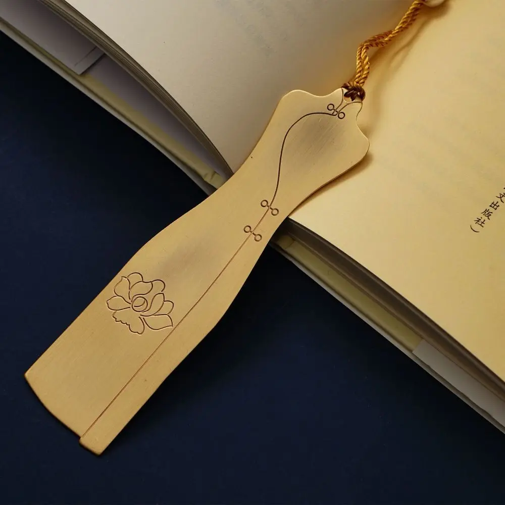 Cute Retro Bookmark Pendant School Teacher Child Gift Pretty Stationery Award Boxed Brass Tassel Book Marks