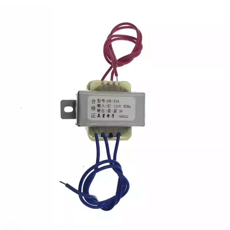 Power Transformer 5W 110V to 9V 0.55A 110V Input DB-5VA EI41*20