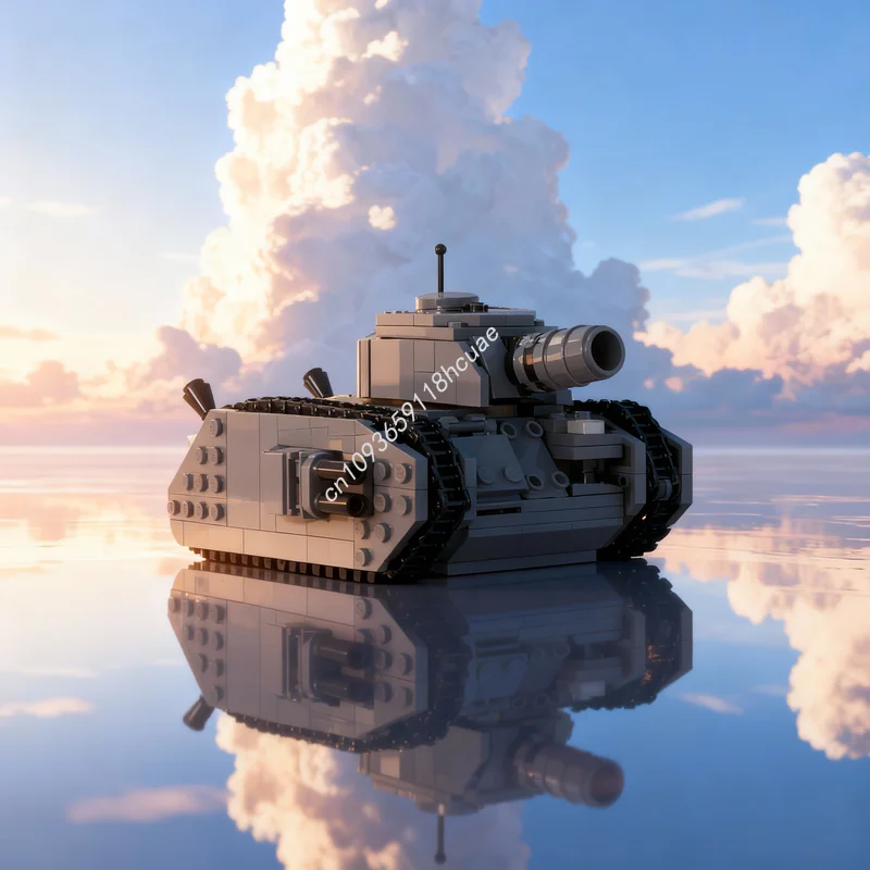 456pcs MOC Leman Russ Tank Model Building Blocks Architecture Christmas Gifts DIY Assemble Toys Creative Education Idea Brick