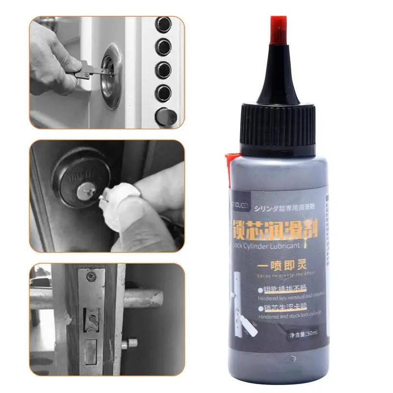 50ml Lock Cylinder Graphite Lubricating Powder Graphite Lubricant Reduce Friction Powdered Hinge Lubricant For Lock Cylinder