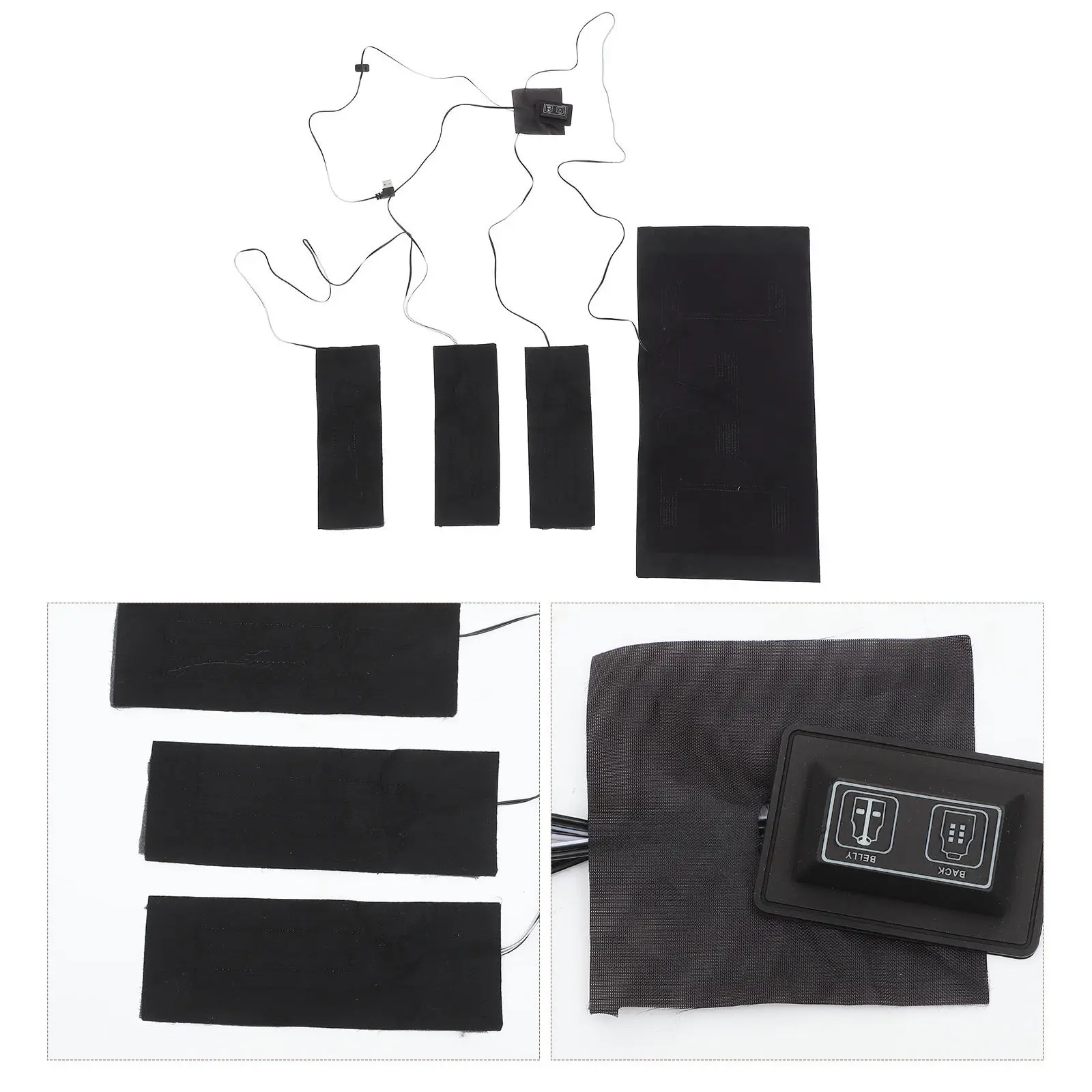 

Электрическая грелка для одежды с USB-питанием, из комплексного волокна, с регулируемой температурой, для пальто и курток