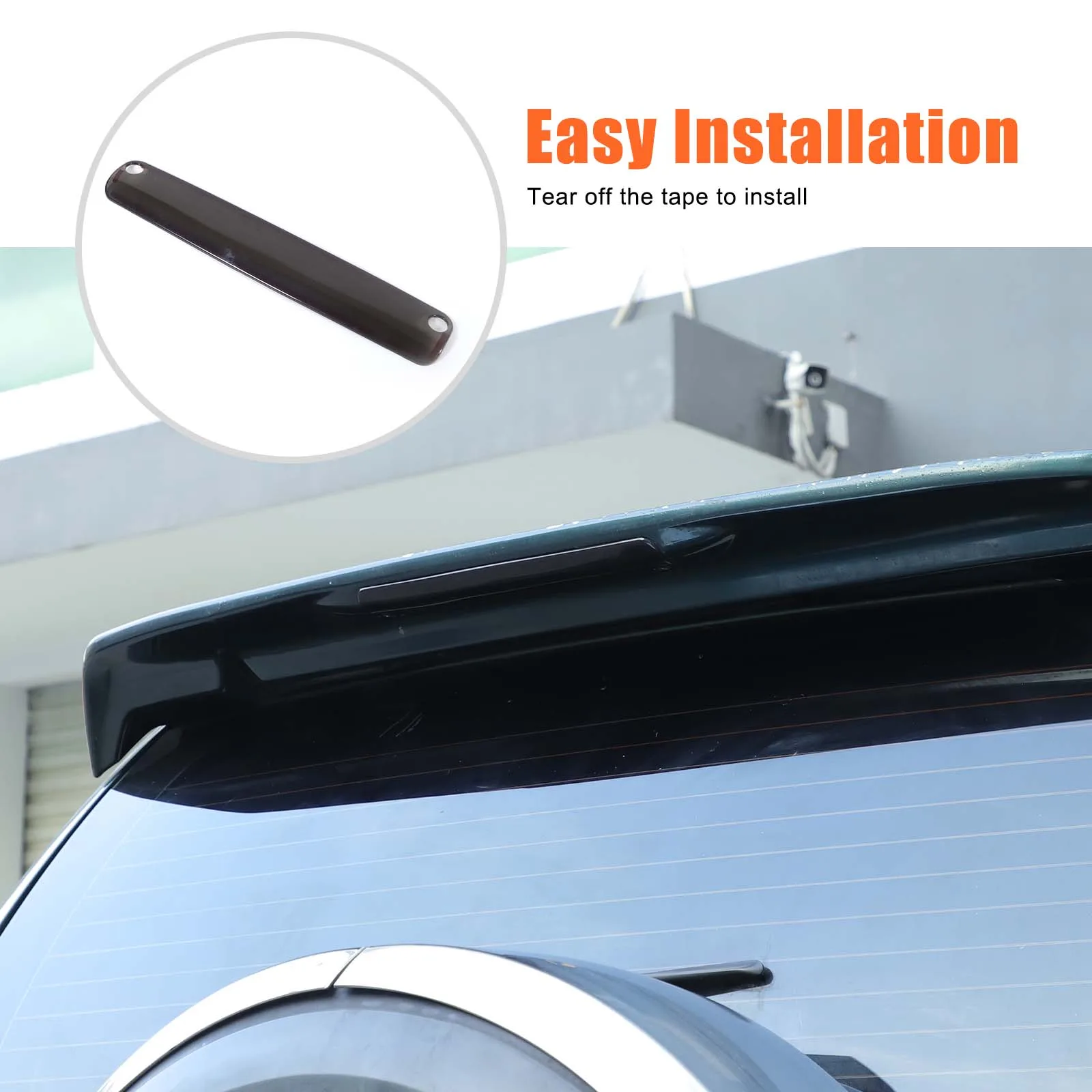 

Набор из 1 шт., черный АБС-пластик для Toyota Land Cruiser Prado 120 2003-2009, автомобильная крышка высокого стоп-сигнала, декоративная наклейка, автомобильные аксессуары