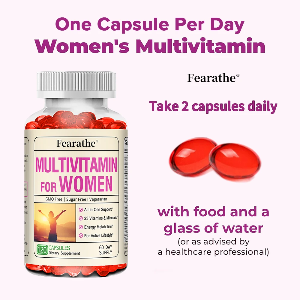 كبسولات الفيتامينات اليومية للنساء، مكمل يومي للمساعدة في دعم الأعصاب وعلاج التمثيل الغذائي في الطاقة والعظام وصحة المناعة #6